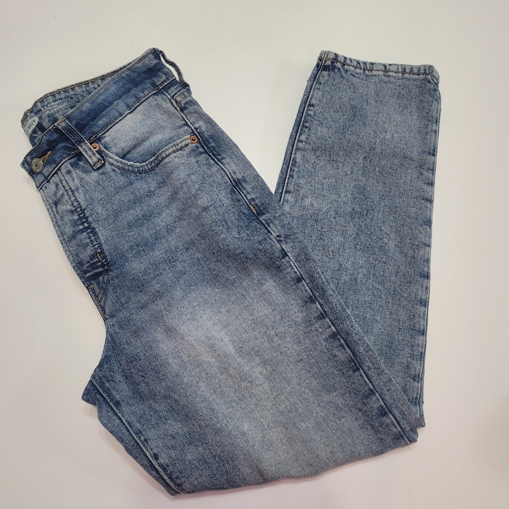 Old Navy O.G Straight High Rise Classic Blue Denim Jeans Size 6 - Picture 14 of 14